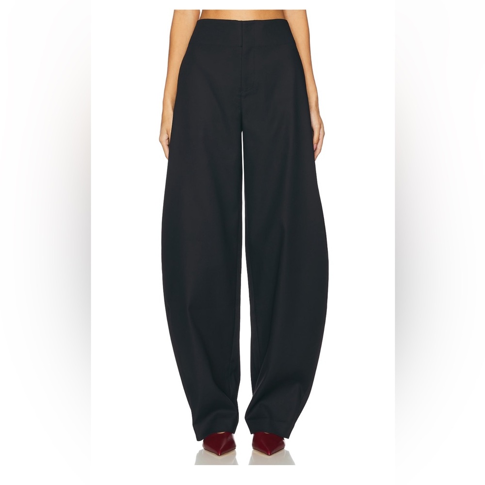 NWT EAVES Mai Sculptural Compact Suiting Pant in Black